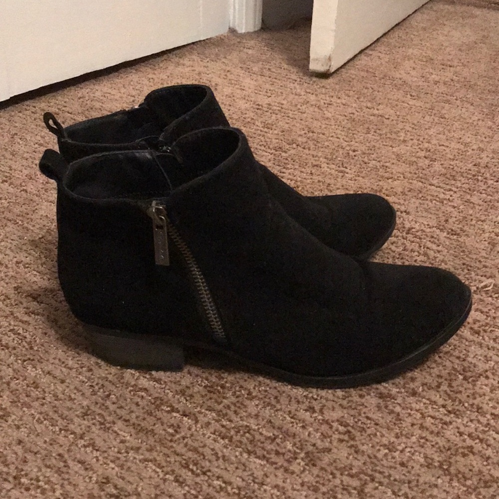 Black Zippered Booties
